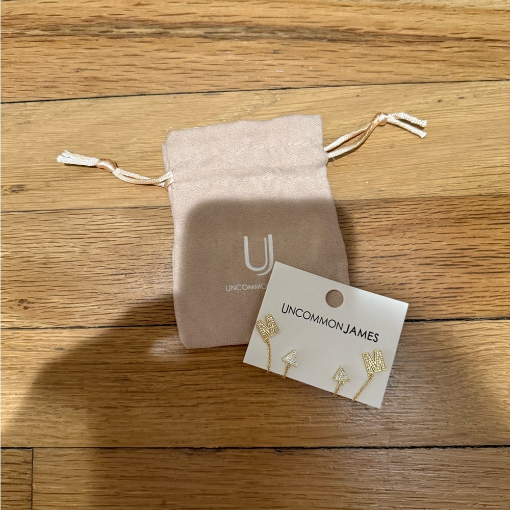 Uncommon James Gold M Duster Earrings